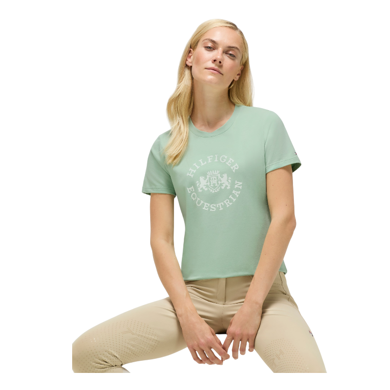 Tommy Equestrian - Kurzarm-T-Shirt Damen Pasadena belair mint