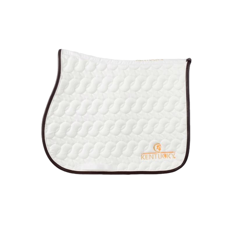 Kentucky Horsewear - Tapis de selle blanc avec logo | - Ohlala