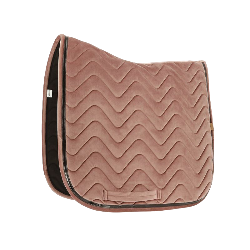 Equithème - Tapis de dressage Glossy vieux rose | - Ohlala