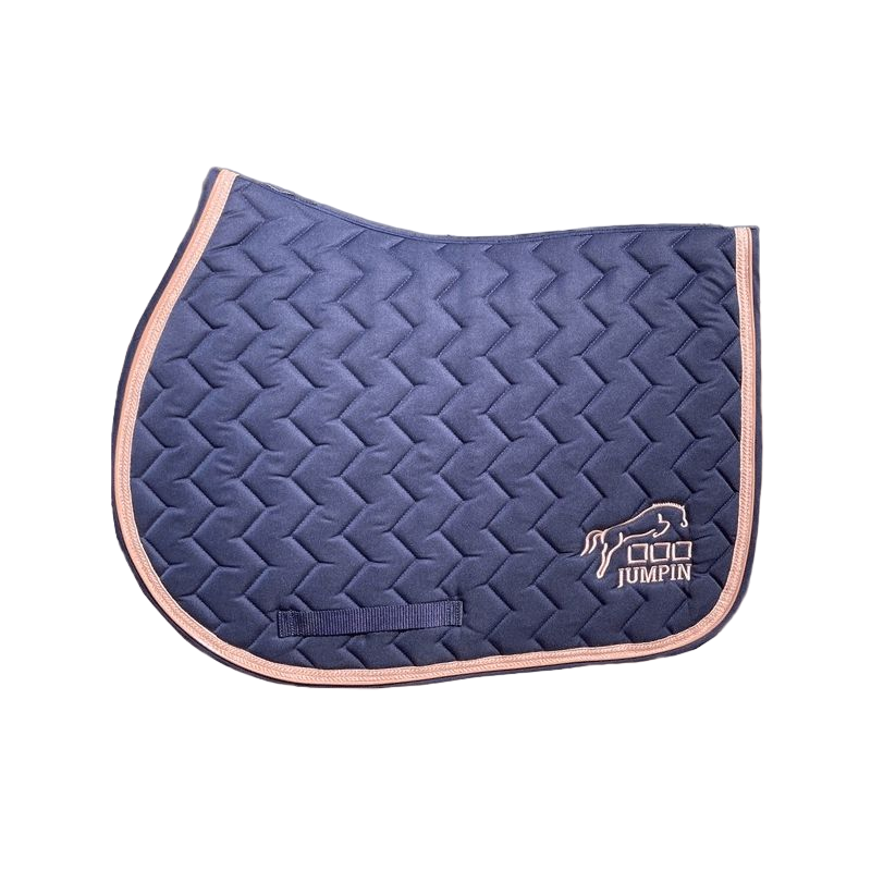 Jump'In - Tapis de selle Nacre marine/ rose | - Ohlala