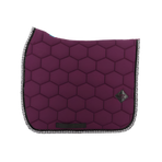 Oxxer - Monogram dressage saddle pad aubergine/ black | - Ohlala