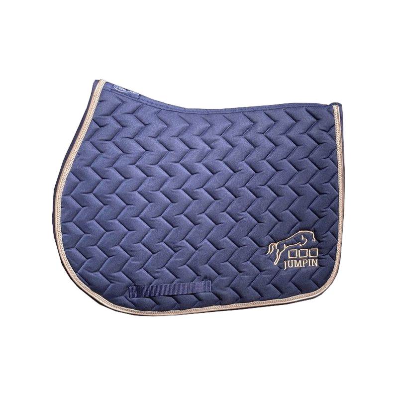 Jump'In - Tapis de selle Nacre marine/ beige | - Ohlala