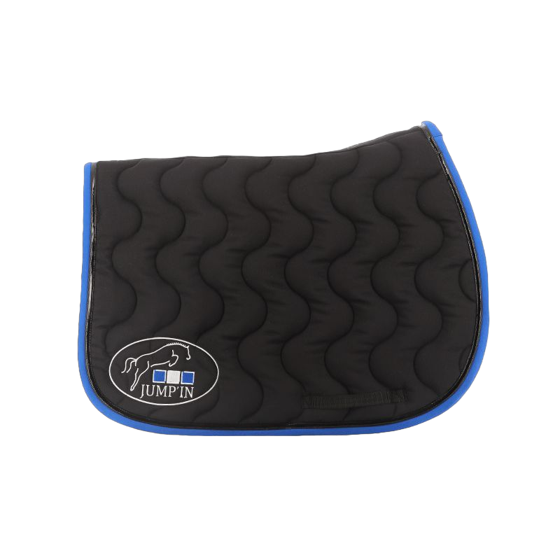 Jump'In - Tapis de selle Noir / Noir / Bleu roi | - Ohlala