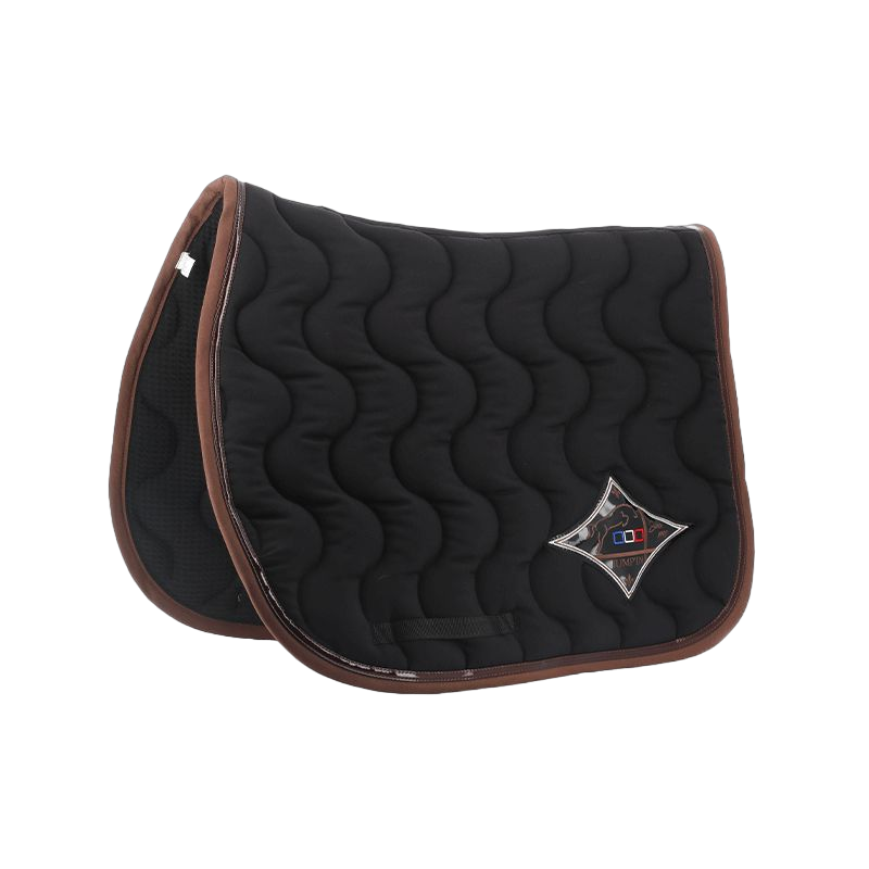 Jump'In - Tapis de selle Noir / Marron / Choco | - Ohlala