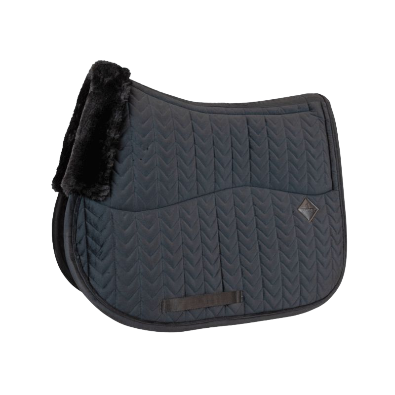 Kentucky Horsewear - Tapis de selle Skin Friendly Velvet noir | - Ohlala