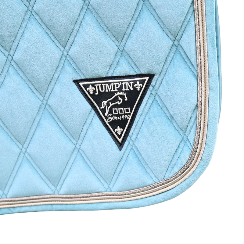 Jump'In - Tapis de selle Soft Velours bleu | - Ohlala