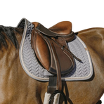 Equithème - Softy dark grey saddle pad | - Ohlala