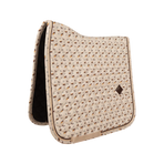 Kentucky Horsewear - Dressuurschabraque Velvet paardenprint beige | - Ohlala