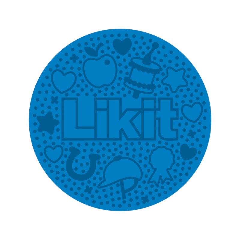 Likit - Tapis de léchage Graze maze bleu
