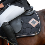 Oxxer - Diamond Saddle Pad black / rose gold with rose gold glitter | - Ohlala