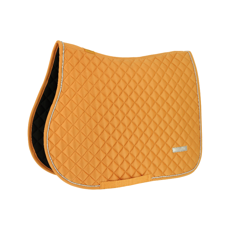 Equithème - Tapis de selle Nacre jaune | - Ohlala