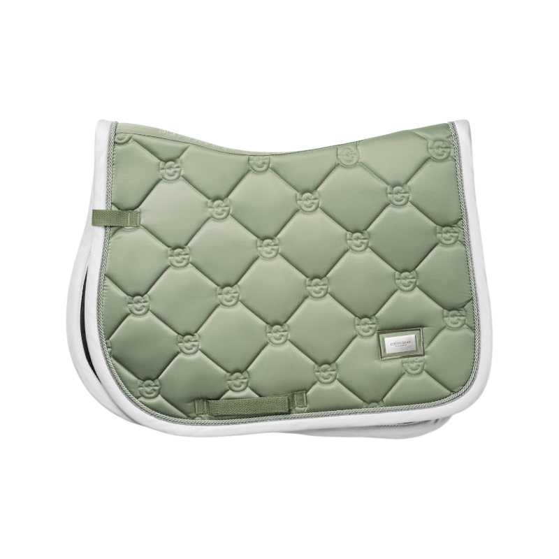 Equestrian Stockholm - Saddle pad Pastel pistachio white | - Ohlala