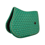 Kentucky Horsewear - Tapis de selle Velvet imprimé cheval vert | - Ohlala