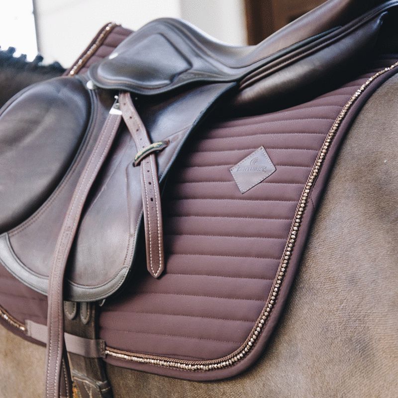 Kentucky Horsewear - Tapis de dressage Pearls marron | - Ohlala