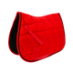 Equithème - Tapis de selle Satin rouge | - Ohlala