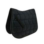 Equithème - Tapis de selle Satin noir | - Ohlala