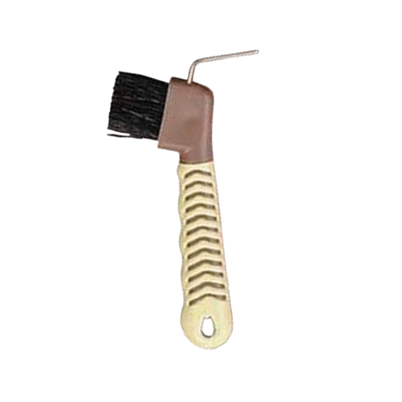 TdeT -  Cure-pieds brosse bicolore marron/beige