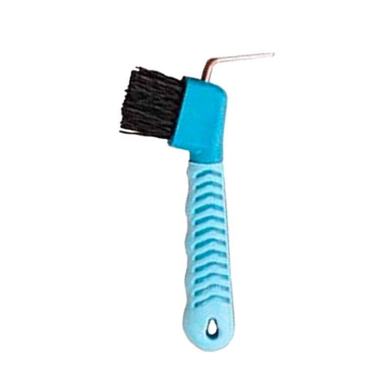 TdeT -  Cure-pieds brosse bicolore turquoise/bleu ciel