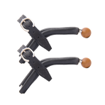 TdeT - Leather spurs with wooden ball tip for women | - Ohlala
