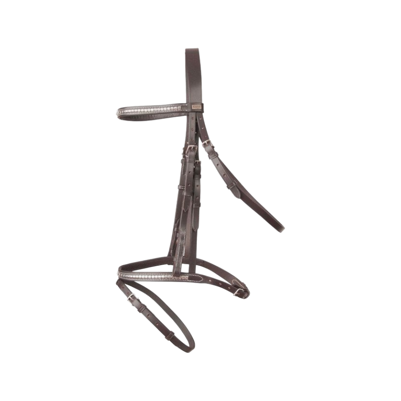 TdeT - Clincher Goya Bridle and Reins Dark Havana | - Ohlala