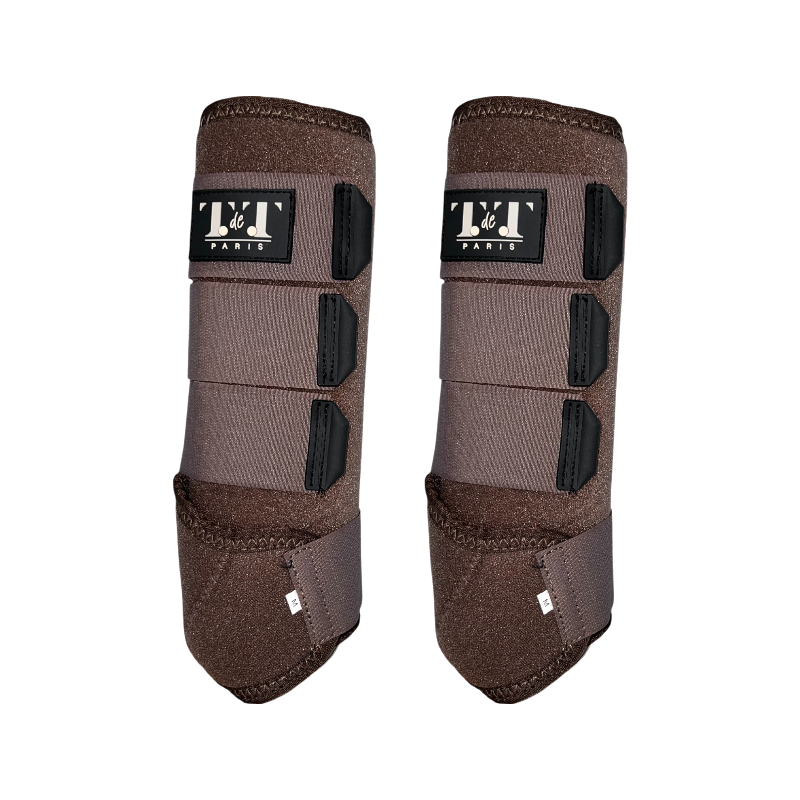 TdeT - Brown neoprene closed gaiters