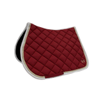 TdeT - Tapis de selle Fontainebleau bordeaux/ blanc | - Ohlala