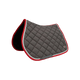 TdeT - Tapis de selle Fontainebleau gris/ rouge | - Ohlala