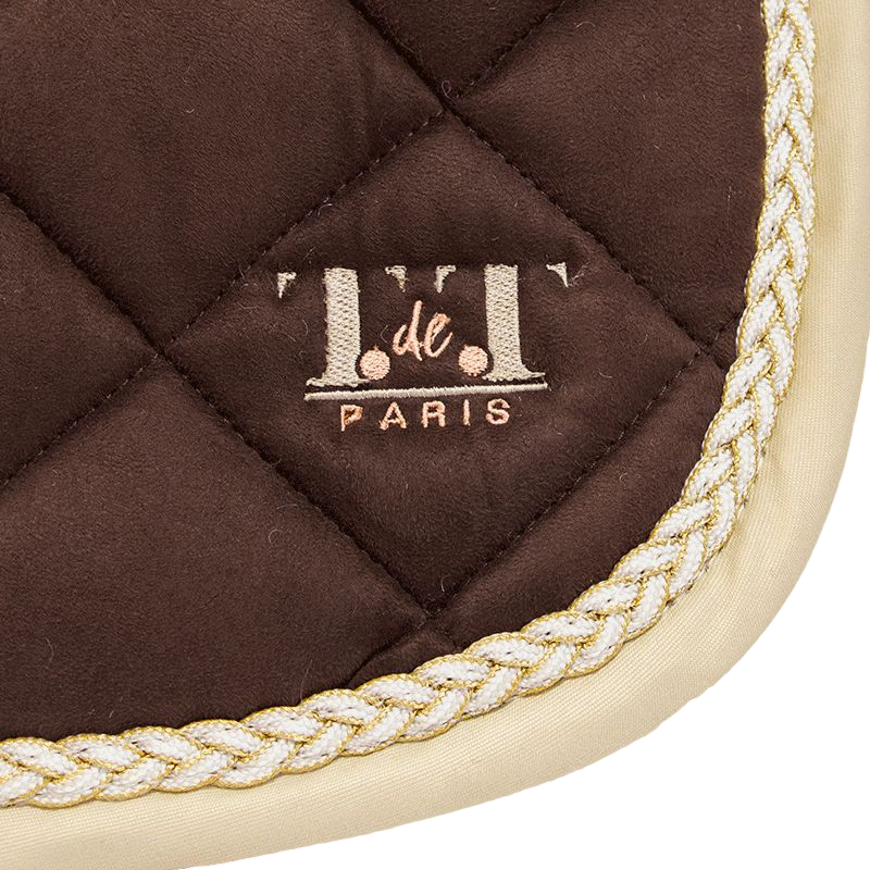 TdeT - Tapis de selle Suedin Fontainebleau marron/ beige | - Ohlala