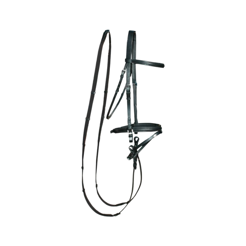 TdeT - Bridle with reins Bellini black