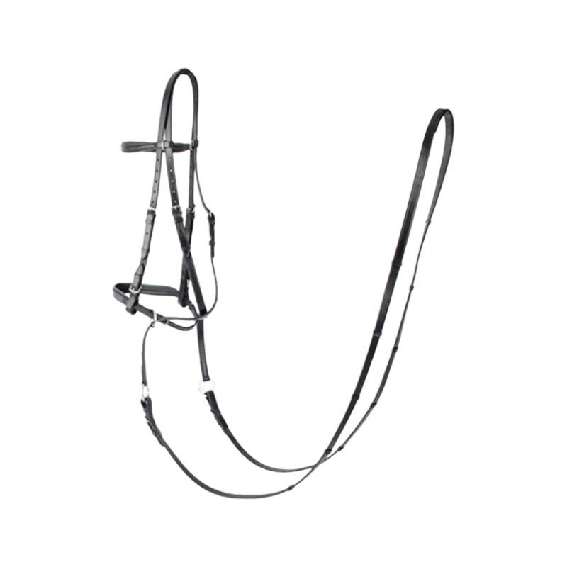 TdeT - Bridle with reins Bitless black