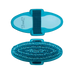 TdeT -  Brosse douce bicolore turquoise/bleu ciel | - Ohlala