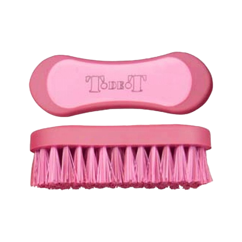 TdeT - Two-tone burgundy/pink head brush