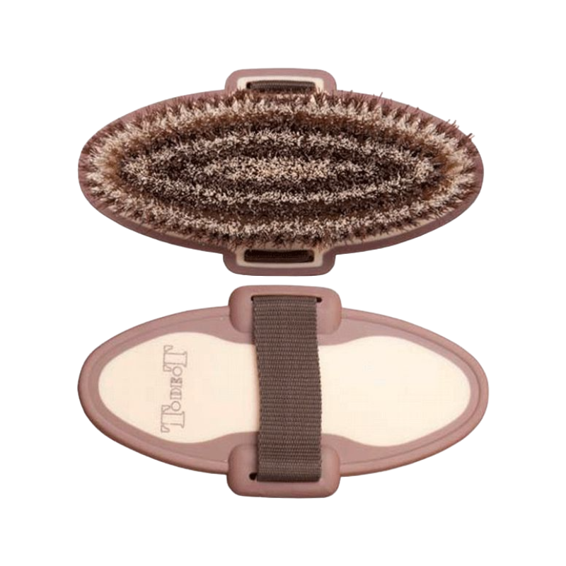 TdeT -  Brosse douce bicolore marron/beige