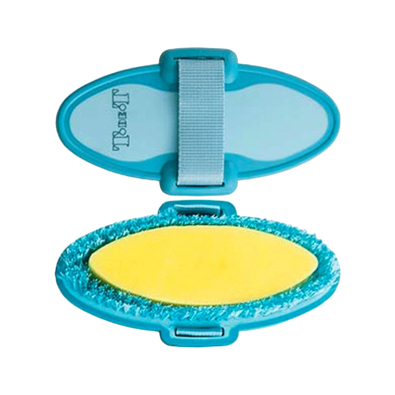 TdeT - Two-tone turquoise/sky blue sponge brush