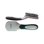 TdeT - Brosse à crins noir/gris | - Ohlala