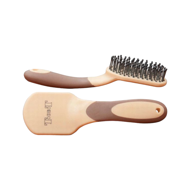 TdeT - Brosse à crins marron/beige