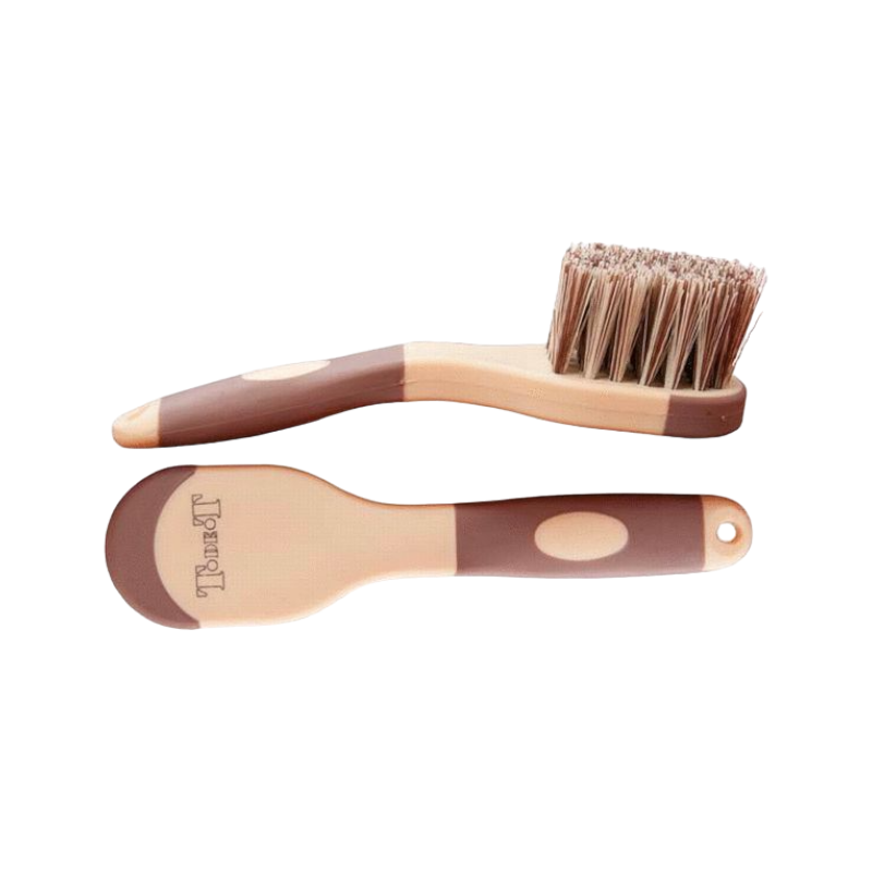 TdeT - Brosse à pieds bicolore marron/beige