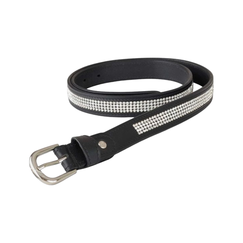 TdeT - Black Rhinestone Belt