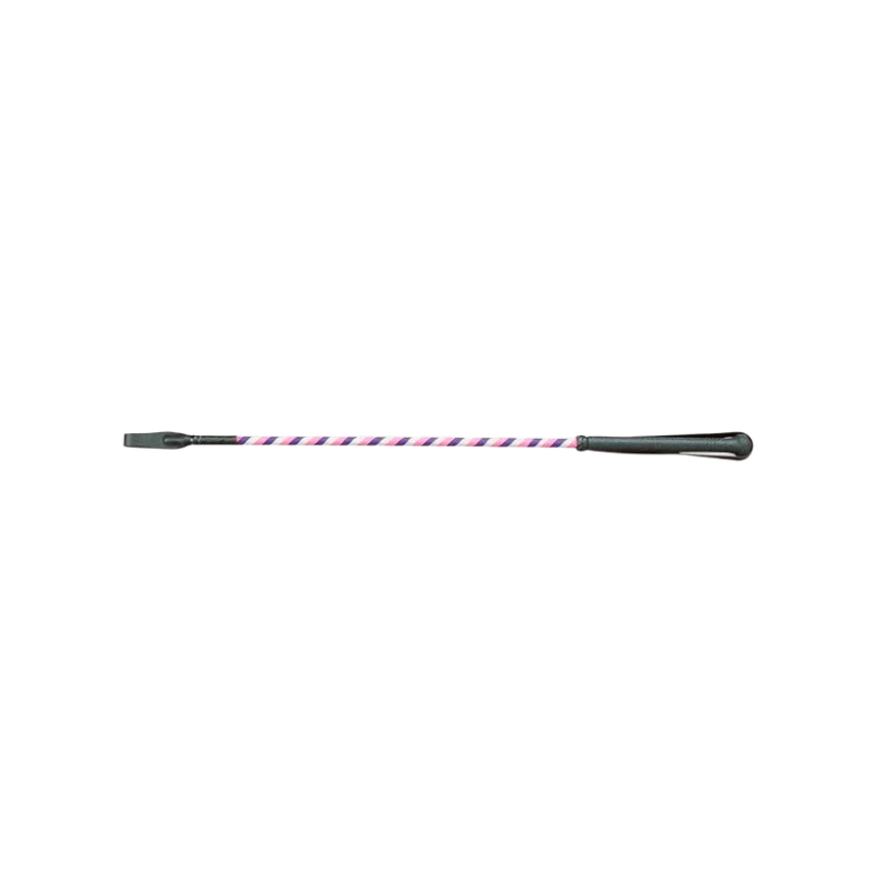 TdeT - Purple/fuchsia silver ribbon whip