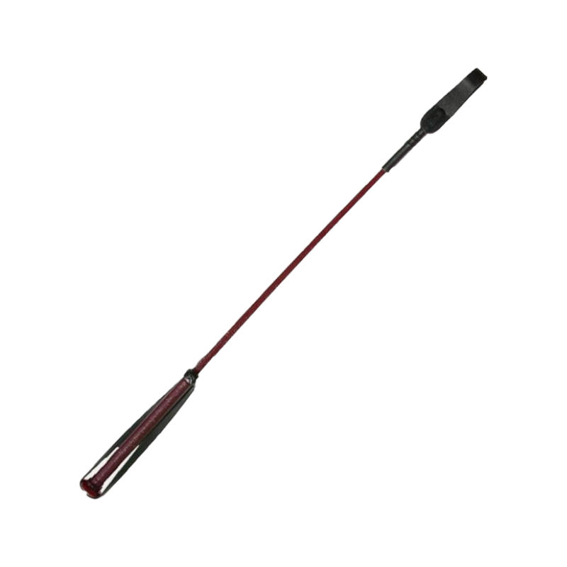 TdeT - Burgundy PVC riding crop