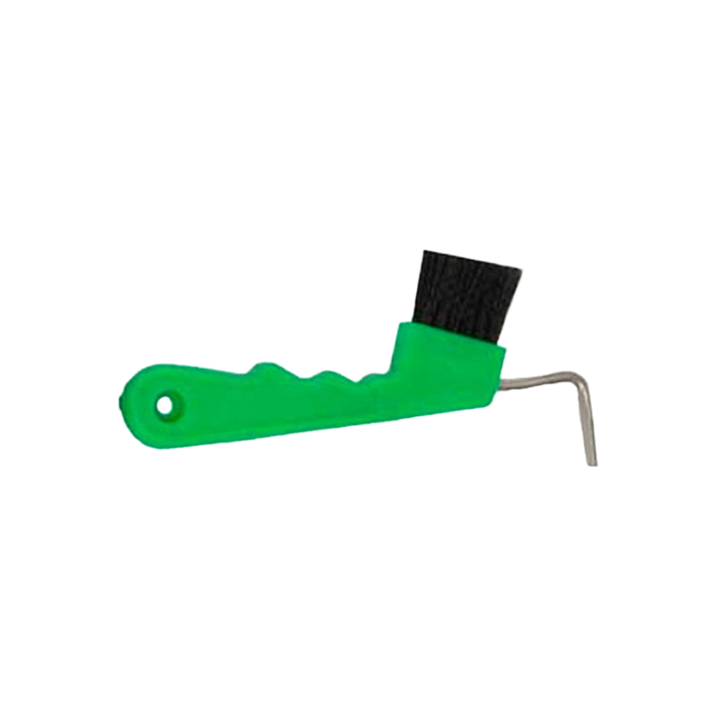 TdeT - Green brushed hoof pick