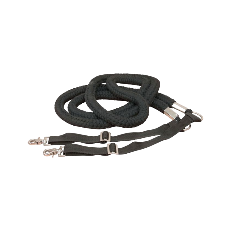 TdeT - Black rope reins