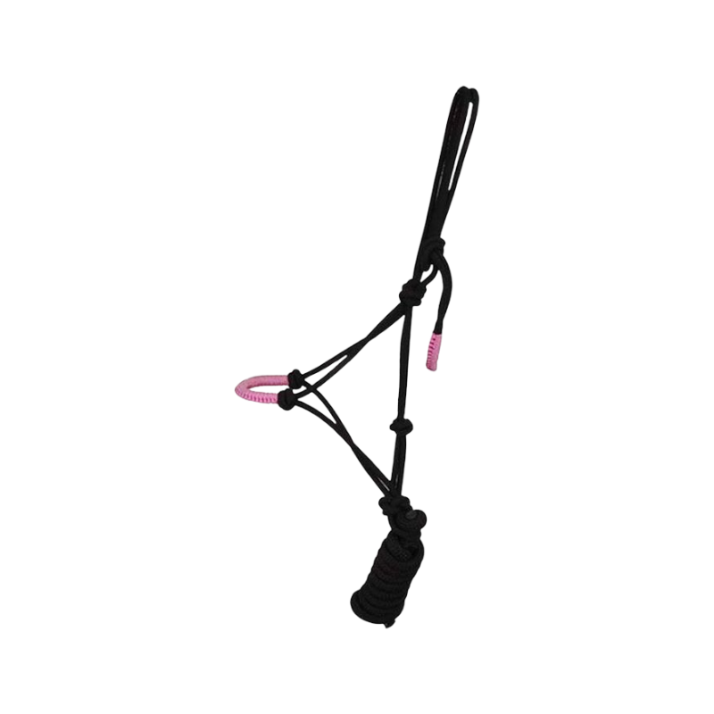 TdeT - Ethological comfort halter + black/pink lead rope