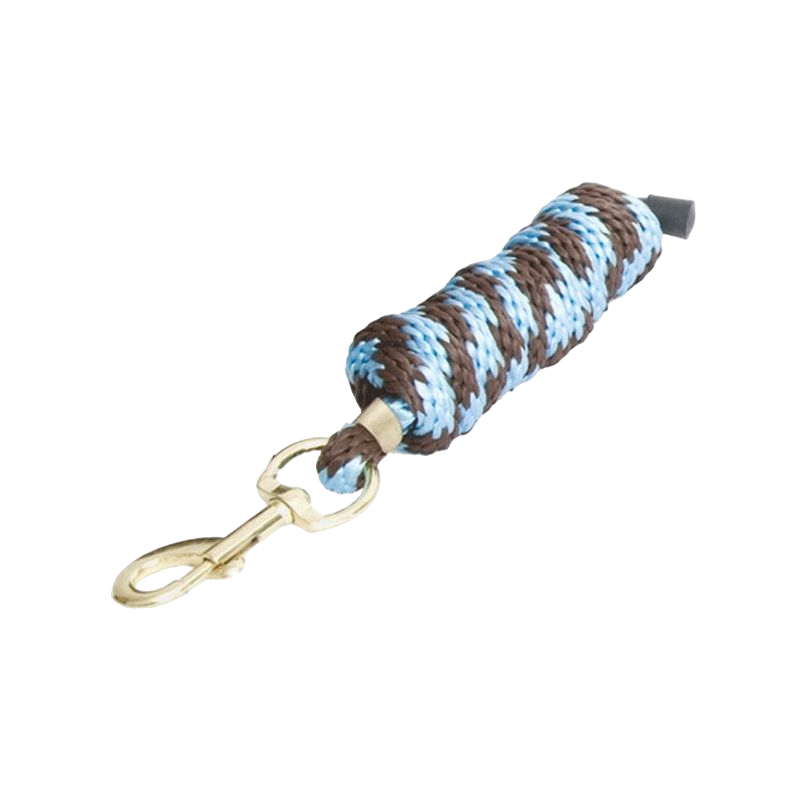 TdeT - Round dark brown/sky blue lanyard