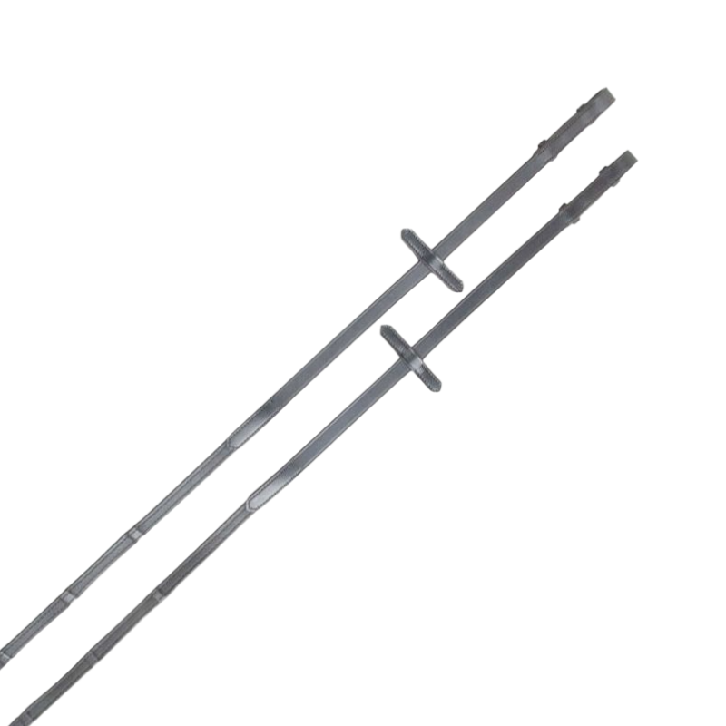 TdeT - Reins with black coated stops