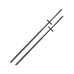 TdeT - Rubber reins with small pimples black | - Ohlala