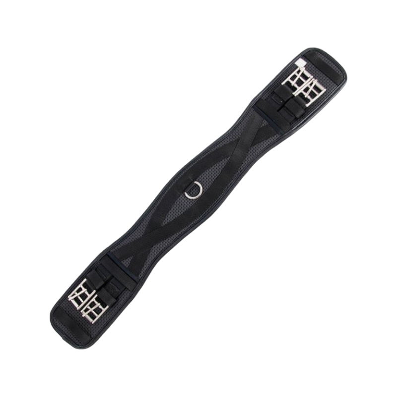 TdeT - Black anatomical dressage gel girth