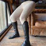 TdeT - Men's Ultimate Taupe Silicone Balsane Riding Breeches | - Ohlala
