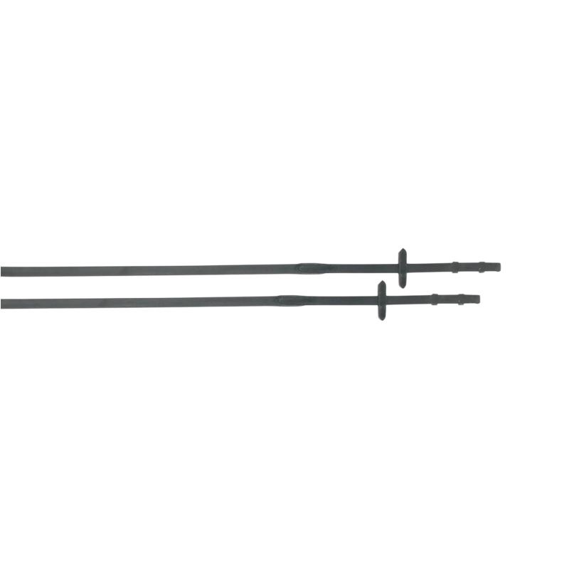 TdeT - Glatte Ultra-Grip-Zügel, 13 mm, Schwarz