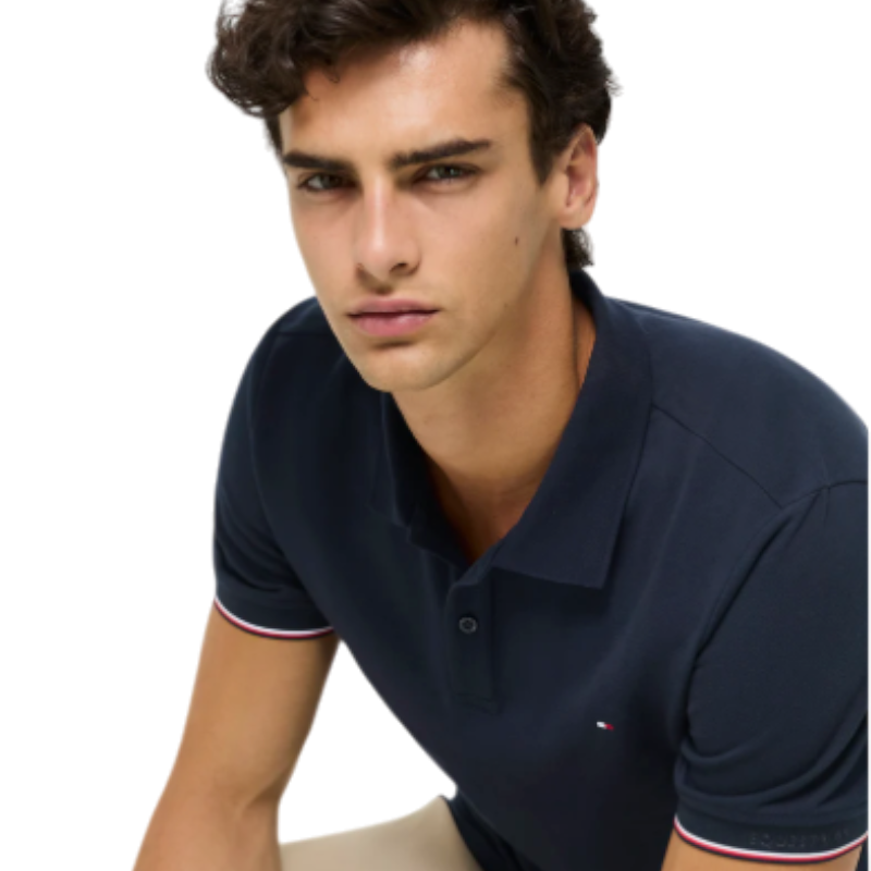 Tommy Hilfiger Equestrian - Kurzarm-Poloshirt Herren Davis desert sky